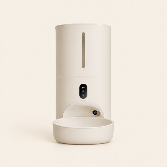 Karmnik Smart z kremową porcelanową miską